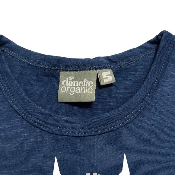 Danefae Organics Sz 5 Blue Viking Tee Shirt - Picture 4 of 4